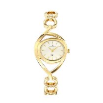 Certus Women's 631609 Gold Tone Brass Bracelet Golden Dial Watch