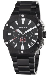 Police Men's PL-12740JSB/02M Cyclone Black Dial Black Stainless-Steel Band Watch