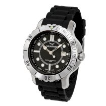  Aquaswiss 96G002 Men's Quartz Watch Rugged Series Stainless Steel Case Black Rubber Strap