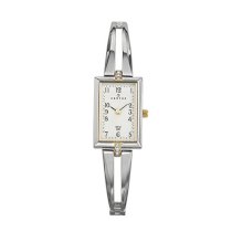 Certus Women's 622596 Rectangular Brass Case Swarovski Crystals White Dial Watch