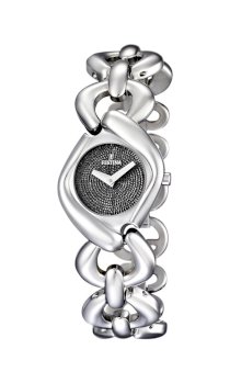 Festina Women's Dame F16544/4 Silver Stainless-Steel Quartz Watch with Black Dial