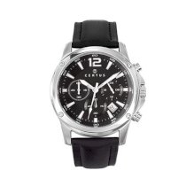 Certus Men's 613135 Chronograph Black Leather Date Watch