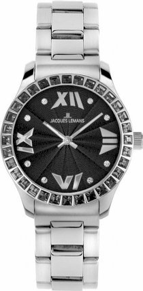 Jacques Lemans Women's 1-1632A Rome Analog with Swarovski Elements Watch