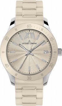 Jacques Lemans Men's 1-1622M Rome Sports Sport Analog with Silicone Strap Watch