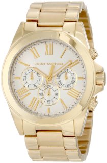 Juicy Couture Women's 1900901 Stella Gold Plated Bracelet Watch