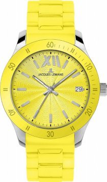 Jacques Lemans Men's 1-1622E Rome Sports Sport Analog with Silicone Strap Watch