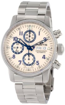 Fortis Men's 597.20.92 M Flieger Chronograph Automatic Day and Date Limited Edition Stainless Steel Watch