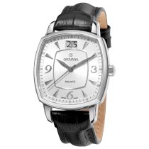 Grovana Men's 1719.1532 Stainless Steel Black Strap Watch