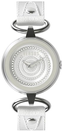  Versus Women's 3C68200000 Versus V White Crystal Dial Genuine Leather Watch