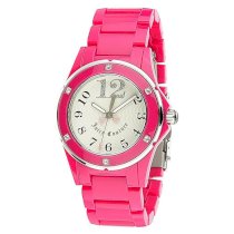 Juicy Couture Ladies Pink Plastic Strapped Watch