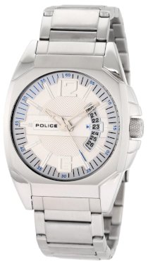 Police Men's PL-12897JS/04M Interstate Silver Dial Stainless-Steel Bracelet Watch