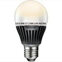 Bóng đèn Led Philips 8-40W E27 2700K A60 Dim