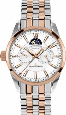Jacques Lemans Men's 1-1596I Liferpool Moonphase Sport Analog with Moonphase Watch