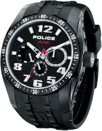 Police Men's PL-12087JSB/02 Topgear Black Dial Watch