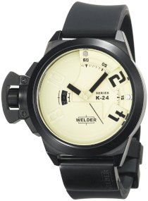 Welder Men's K24-3101 K24 Analog Black Ion-Plated Stainless Steel Round Watch