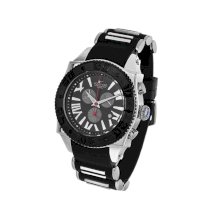  Aquaswiss Chronograph Swiss Quartz Large 50 MM Watch Black Dial Stainless Steel Black Bezel Day Date #62XG0161