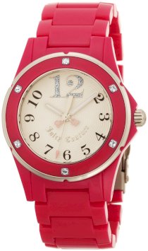 Juicy Couture Women's 1900580 Rich Girl Hot Pink Plastic Bracelet Watch