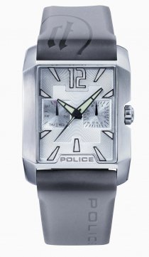 Police Men's PL-11663MS/01 P-Ignition Rectangular Luminous Day-Date Watch