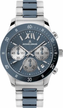 Jacques Lemans Women's 1-1682D Rome Sport Sport Analog Chronograph witth High Tech Ceramic Watch