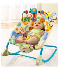 Ghế rung Fisher Price T4201(Deluxe Infant-to-Toddler Comfort Rocker, Alpha Fun)
