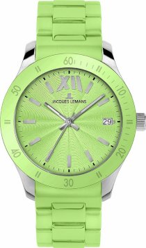 Jacques Lemans Women's 1-1623F Rome Sports Sport Analog with Silicone Strap Watch