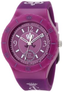 Juicy Couture Women's 1900853 TAYLOR Purple Jelly Strap Watch