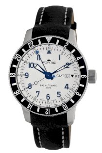 Fortis Men's 650.10.12 L.01 B-42 Diver Automatic Black Leather Date Watch