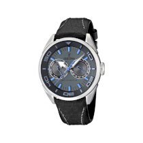  Festina Men's F16572/6 Black Leather Quartz Watch with Grey Dial