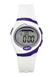 Tekday Kids' 655627 Digital White Plastic Band Sport Quartz Watch