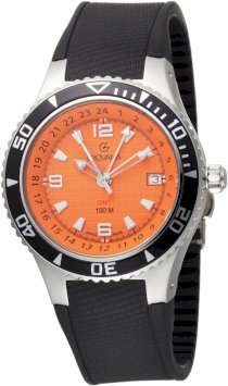 Grovana Men's 1606.1839 Sporty Quartz Orange Dial Watch