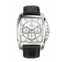 Certus Men's 613105 Classic Chronograph Black Leather Watch