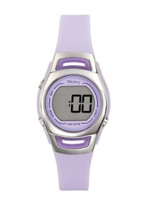 Tekday Kids' 654587 Digital Light Purple Strap Sport Watch