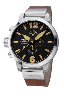  Haemmer Men's HC-20 Giants Brown Leather Chronograph Watch