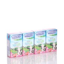 Sữa tươi tiệt trùng Vinamilk, Hương Dâu, lốc 4 hộp x 110ml / Vinamilk