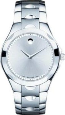 Movado Men's 0606379 Luno Sport Stainless-Steel Silver Round Dial Bracelet Watch 