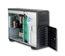 Server Supermicro SuperServer 7046T-NTR+ (Black) (SYS-7046T-NTR+) L5530 (Intel Xeon L5530 2.40GHz, RAM 4GB, 800W, Không kèm ổ cứng)