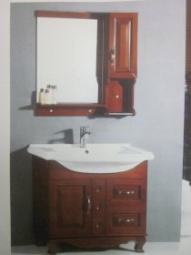 Tủ chậu rửa mặt lavabo sang trọng, lịch lãm chất liệu gỗ cao cấp chống nước siêu bền 7717