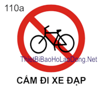 Bảng cấm xe đạp 110a Châu Gia Phát 
