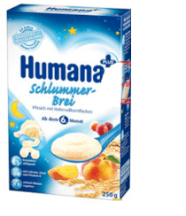 Bột sữa dinh dưỡng ăn dặm HUMANA Yến mạch – Đào(6m+)