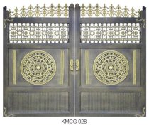 Cổng đúc hợp kim nhôm kết hợp Inox KMCG028