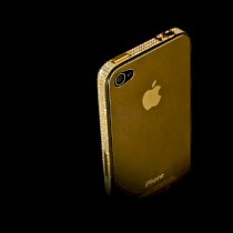 iPhone 4 mạ vàng trơn đính Swarovski - Digilux