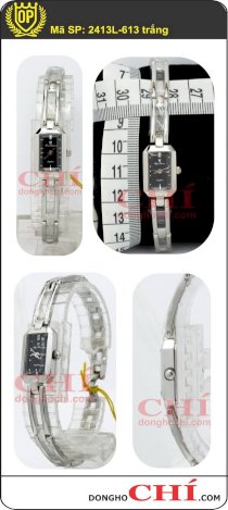 Đồng hồ đeo tay nữ OP 2413L-613 trắng