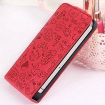 Cute PU Leather Case for iPhone 4 / 4s