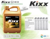 Dầu nhờn động cơ xăng 100% tổng hợp Kixx G1 5W/30