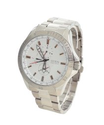 Guess Stainless Steel Silver Tone, White Dial Men Watch W11612G1