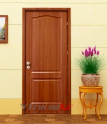 Cửa gỗ công nghiệp HDF Trường Sa TS2A - Sapele 