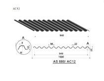 Tấm lợp truyền thống Austnam AC 12 dày 0.45 ASTM A653/ JIS G3312