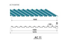 Tấm lợp truyền thống Austnam AC 11 dày 0.47 ASTM A653/ JIS G3312