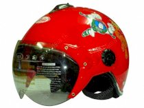 Mũ bảo hiểm trẻ em cao cấp ASIA - 103KSM Đỏ - Tem Người máy