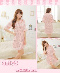 DN102 - Đầm ngủ phi mềm chất tốt hàng quảng châu